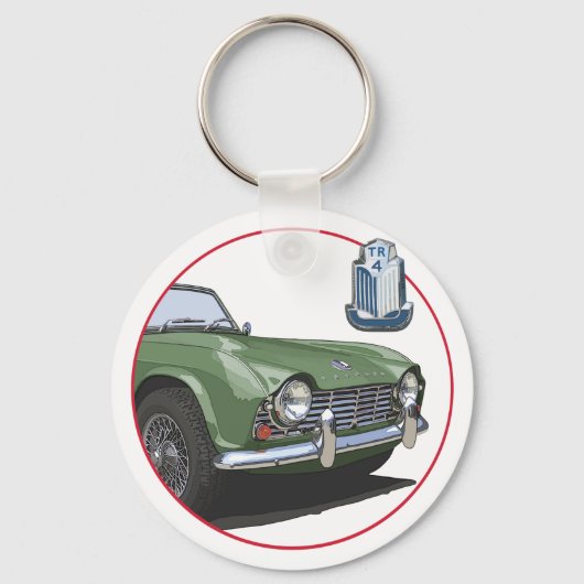Porte-clés TR4 vert (Recto)