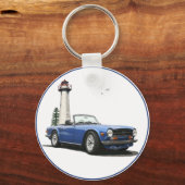 Porte-clés TR6 bleu (Recto)