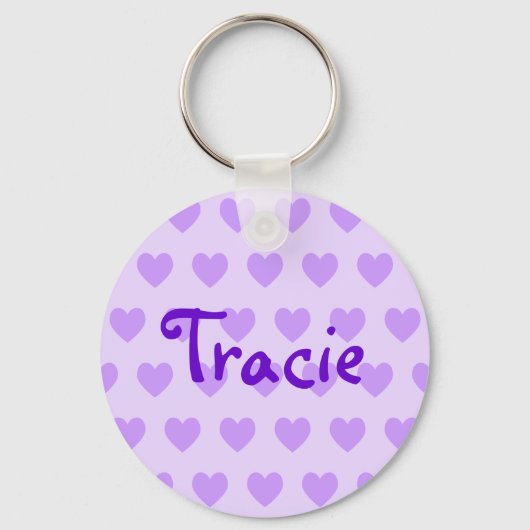 Porte-clés Tracie en violet (Recto)