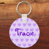 Porte-clés Tracie en violet (Recto)