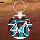 Porte-clés Track Bike Berlin - rouge bleu (Recto)
