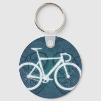 Track Bike - style tatouage bleu