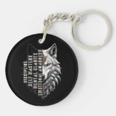 Porte-clés Trade Design | White Wolf | 2 sided (Dos)