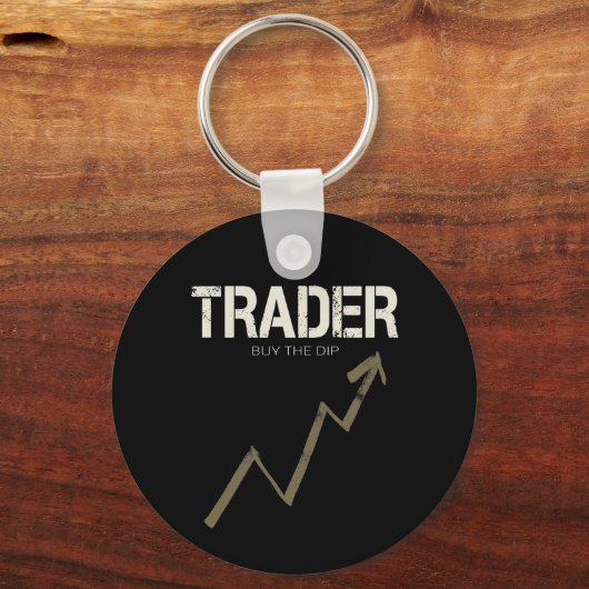 Porte-clés Trader Acheter Le Trader Dip Day Et CryptoCurrency (Recto)