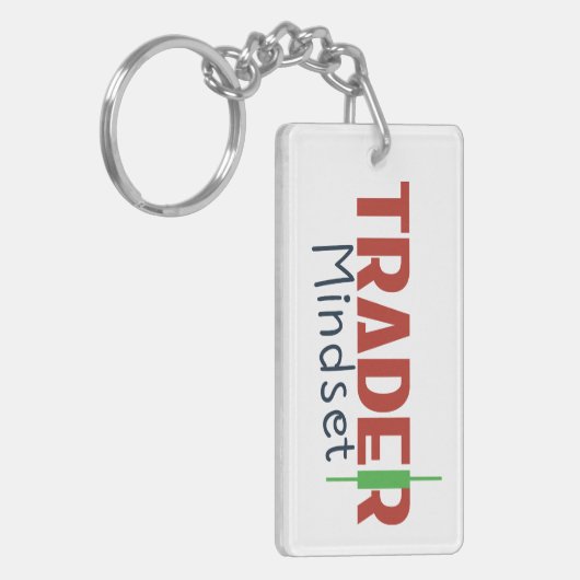 Porte-clés Trader Mindset – Discipline Focus & Trading Psycho (Devant gauche)