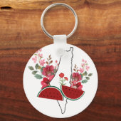 Porte-clés Traditional Palestine elements in palestine map (Verso)