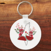 Porte-clés Traditional Palestine elements in palestine map (Recto)