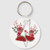 Porte-clés Traditional Palestine elements in palestine map (Verso)