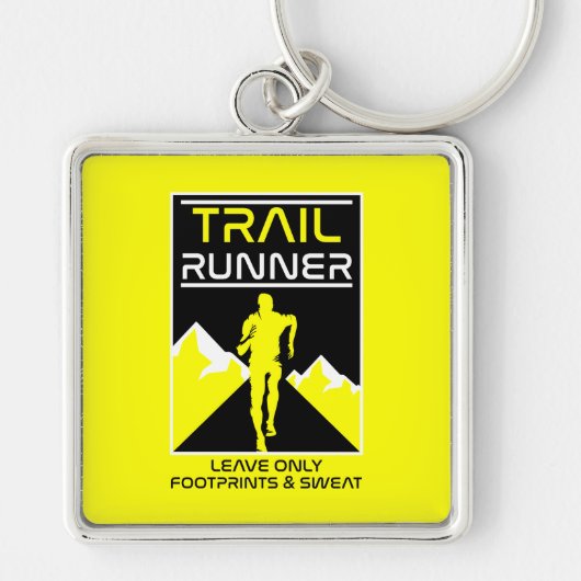 Porte-clés Trail Runner Sport Dans La Nature (Devant)