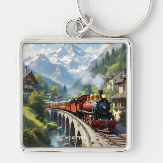 Porte-clés Train antique Imaginaire Crimson (Devant)