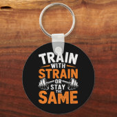 Porte-clés Train Avec Soudure - Fitness Bodybuilding Poids (Recto)