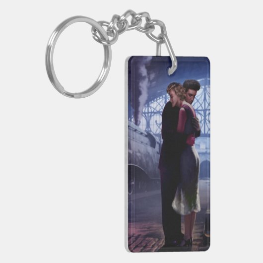 Porte-clés Train bleu (Devant gauche)