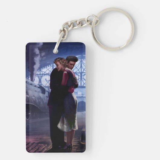 Porte-clés Train bleu (Dos)