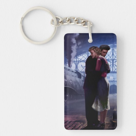 Porte-clés Train bleu (Devant)