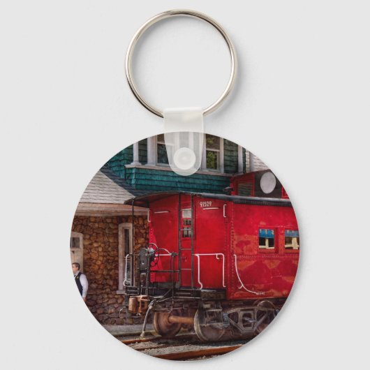 Porte-clés Train - Caboose - Fin de la ligne (Recto)