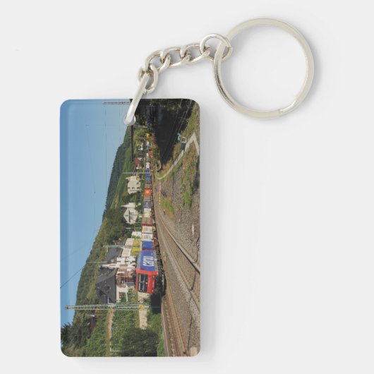 Porte-clés Train de marchandises à Lorch, sur le Rhin (Dos)