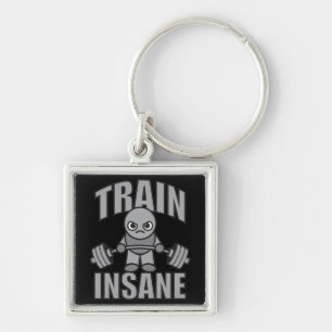 Porte-clés TRAIN INSANE - Cartoon d'entraînement Anime Motiva