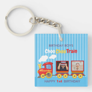Porte-clés Train Jouet Toddler Boy Birthday Blue