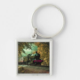 Porte-clés Train Locomotive Retro Leviers Vintages Automne