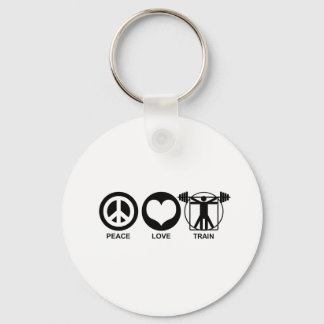Porte-clés Train Peace Love