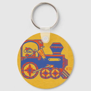 Porte-clés Train père Noël