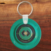 Porte-clés train porte ouverte bouton vert capteur accès entr (Recto)