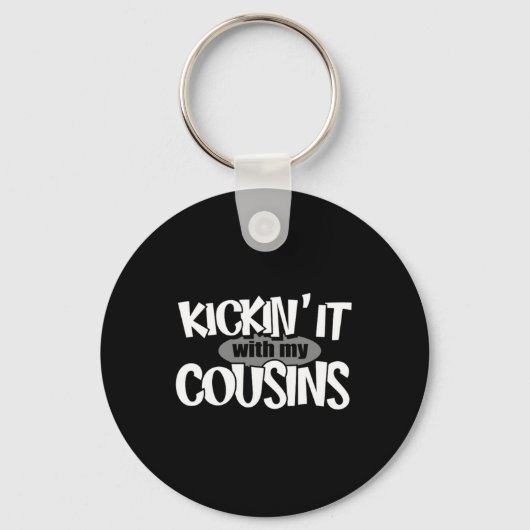 Porte-clés Traîner avec mes cousins 1 conception (Recto)