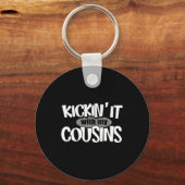 Porte-clés Traîner avec mes cousins 1 conception (Recto)