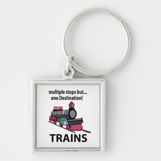 Porte-clés Trains multiples arrêts mais une destination Train (Devant)