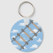 Porte-clés Trains personnalisés sur Terre (Verso)