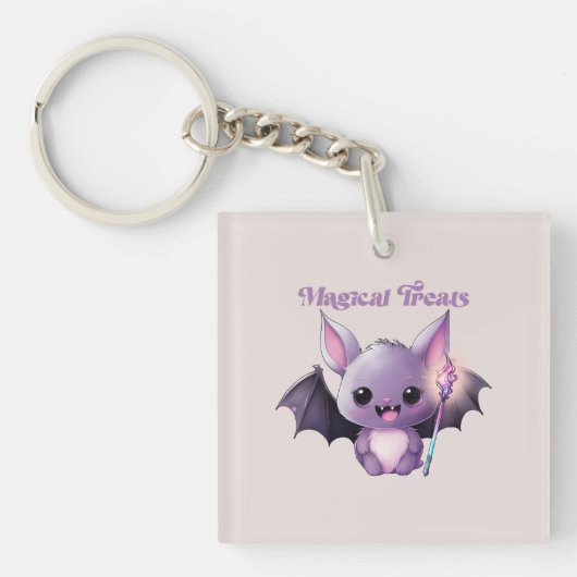 Porte-clés Traitements magiques avec Bats mignons (Devant)