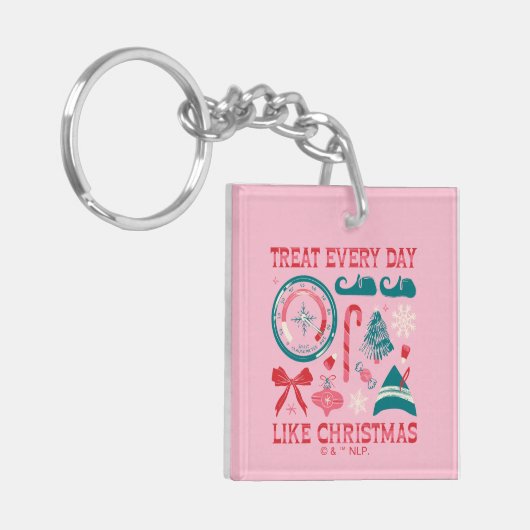 Porte-clés Traiter chaque jour comme Noël (Devant gauche)