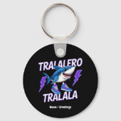 Porte-clés Tralalero Tralala Bootleg Funny Shark meme Graphis (Recto)