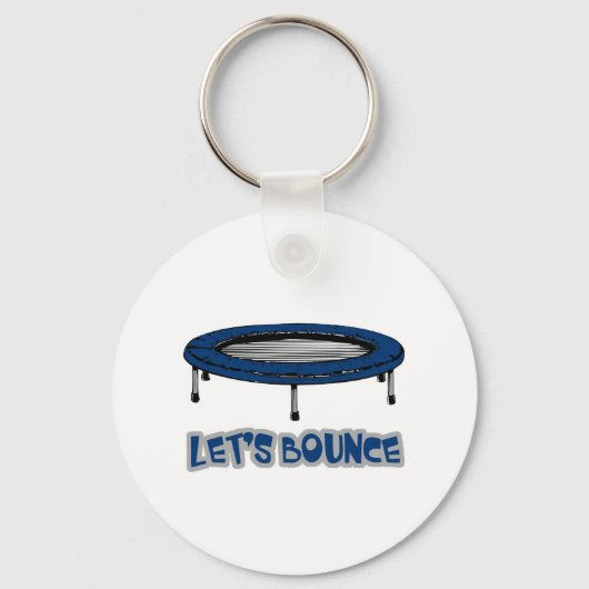 Porte-clés Trampoline Lets Bounce (Recto)