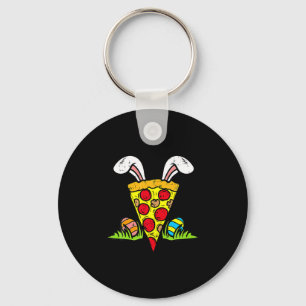 Porte-clés Tranche de pizza de Pâques Oreilles de lapin Snack