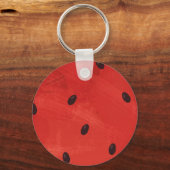 Porte-clés Tranche géante de pastèque à l'aquarelle mignonne (Recto)