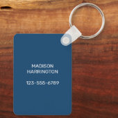 Porte-clés Tranche norvégienne de texte personnalisé (Verso)