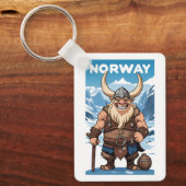 Porte-clés Tranche norvégienne de texte personnalisé (Recto)