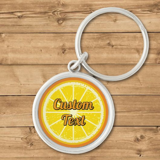 Porte-clés tranche orange