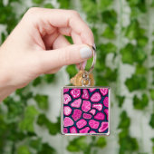 Porte-clés Tranches d'agneau rose (main)