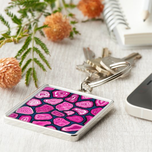 Porte-clés Tranches d'agneau rose (Côté)