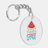 Porte-clés Tranches paisibles Watermelon Free Palestine - Sou (Devant gauche)