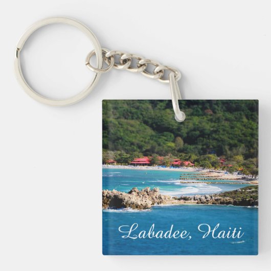 Porte-clés Tranquil Island Paradise Labadee Haïti (Devant)