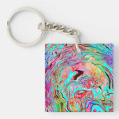 Porte-clés Tranquillité Abstrait Fluid Art (Devant)