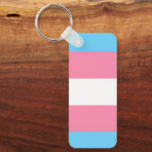 Porte-clés trans flag on keychain (Recto)