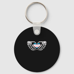 Porte-clés Trans Pride Skeleton Halloween Transgenre Goth He