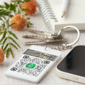 Porte-clés Transactions sans contact simplifiées - Code QR (Devant droit)