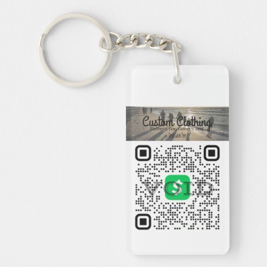 Porte-clés Transactions sans contact simplifiées - Code QR (Devant)