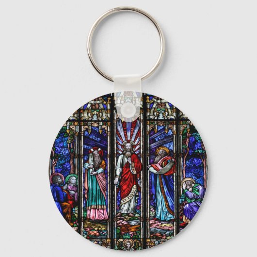 Porte-clés Transfiguration de Jésus-Christ Art en verre (Recto)