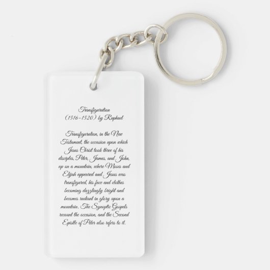 Porte-clés Transformation de Jésus (Dos)